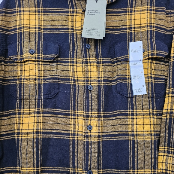 14. Men's Midweight Flannel Button-Down Shirt - Goodfellow & Co - Picture 8 of 9